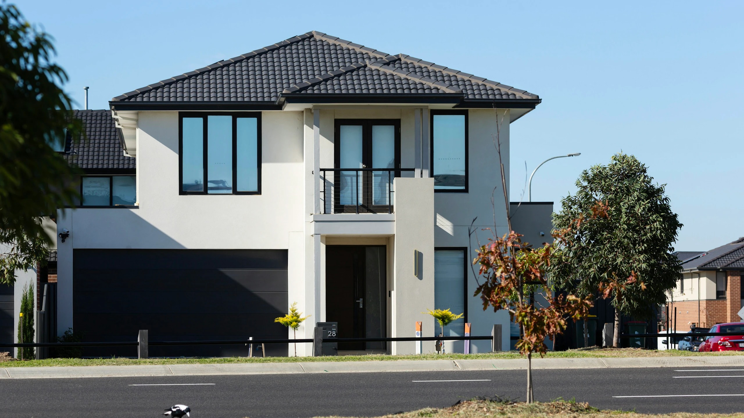 A modern two-story house